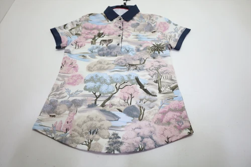 Greyson Olves Roam Scarlett Polo Womens Size Small Wisteria Multi INV13106107