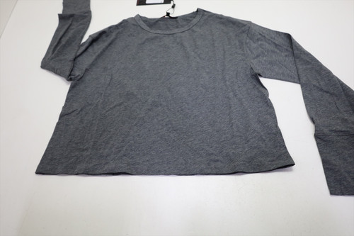 Greyson Long SLeeve Sloane Top Polo Womens Size Small Smoke Heather INV13106052