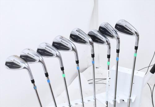 Taylormade Qi Iron Set 5-Pw, Aw, Sw Stiff Flex Kbs Max Mt 85 Steel 13908827 Good