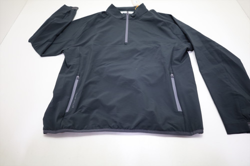 Peter Millar Golf Gale Half-Zip Pullover Mens Size Medium BLK New INV13552168