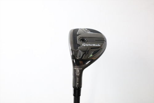 Taylormade Qi35 Rescue 19° 3H Hybrid Stiff Kai'Li Blue Darkwave 85 Lefty Mint