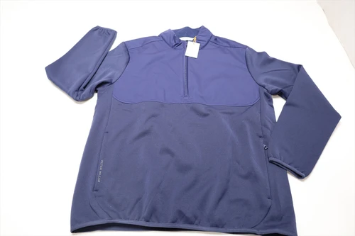 Peter Millar Golf Vail Pullover  Mens Size  Medium NAV Regular  New INV13324309