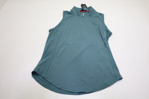 Greyson Scarlett Sleeveless 1/4 Zip Polo Womens Size Small Marsh New INV13856108