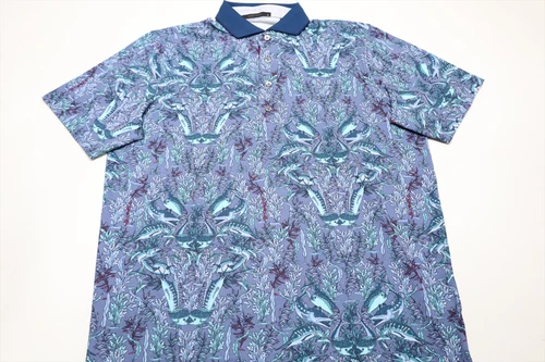 Greyson Golf Marlin Curiosities Polo Mens Size Medium Falcon New INV13840341
