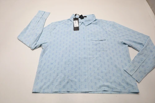 Greyson Wolf Links Ashe Button Down Button Down Womens Small Mist INV13850075