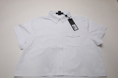 Greyson Phoenix Short Sleeve Button Down Womens Size Small Arctic INV13850099