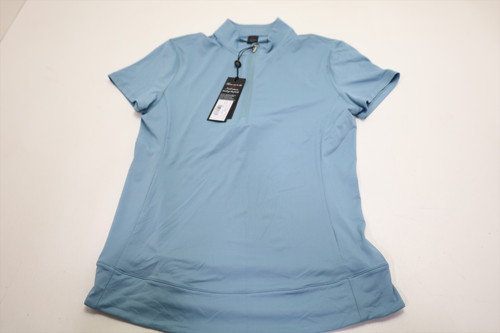 Greyson Golf SS Halley II 1/4 Zip Polo Womens Size Small Agave New INV13856264