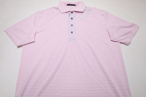 Greyson Golf Quogue Polo Mens Size Medium Sunrise/Arctic New INV13963494