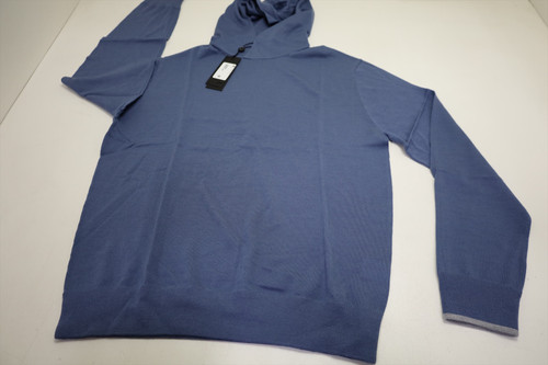 Greyson Golf Hoodie Wool Sweater Mens Size Medium Vintage Indigo New INV13842908
