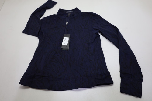 Greyson Painted Feather Halley II Pullover Womens Small Maltese Blue INV13107162
