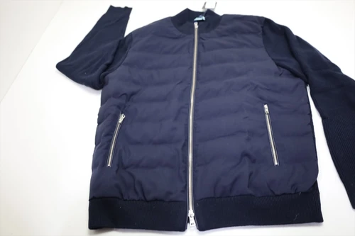 Peter Millar Roundhill Full-Zip Sweater Jacket Mens Size Medium NAV INV13762354