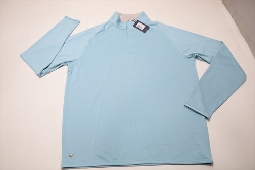 Peter Millar Golf Stealth Pullover Mens Size Medium SEAFL New INV13763415