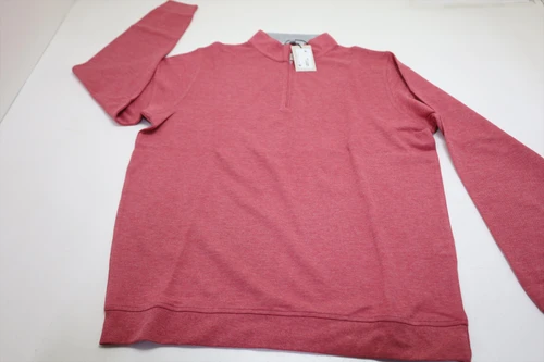 Peter Millar Crown Comfort 1/4 Zip Sweater Mens Medium CHILI INV13688724