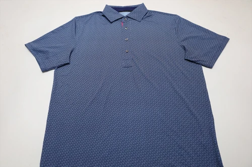 Greyson Golf On The Edge Polo Mens Size Medium Maltese Blue New INV13840942