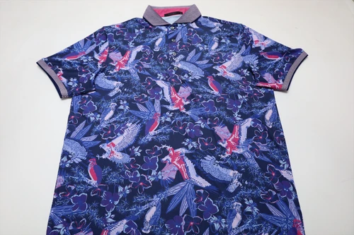 Greyson Golf National Park Polo Mens Size Medium Maltese Blue New INV13840448