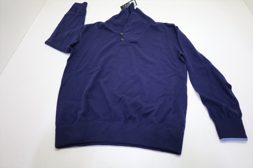 Greyson Golf Cashmere Sweater  Mens Size  Medium Maltese Blue   New INV13105372