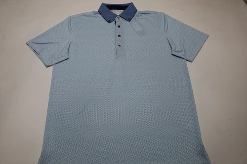 Greyson Golf Guardian Polo  Mens Size  Medium Wolf Blue Regular  New INV13843659