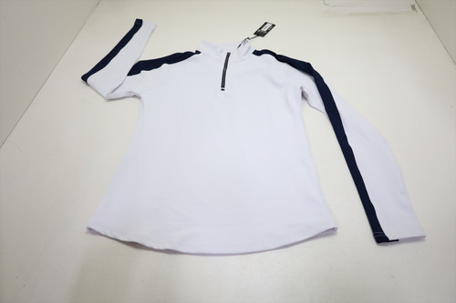 FootJoy Golf Texture 1/4 Zip Pullover Womens Size Small White New INV13977673