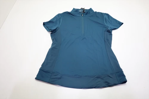 Greyson Golf SS Halley II 1/4 Zip Polo Womens Size Small Agate New INV13856261