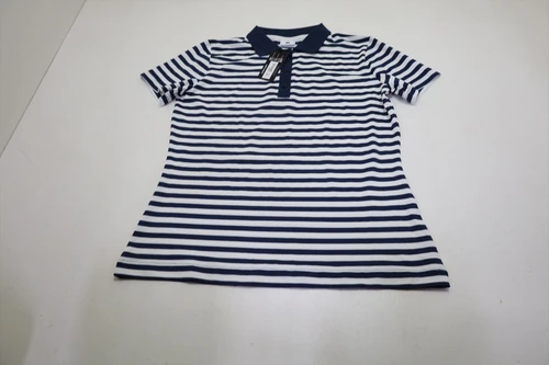 FootJoy Golf Stripe Polo  Womens Size  Small Navy/White Regular  New INV13977360