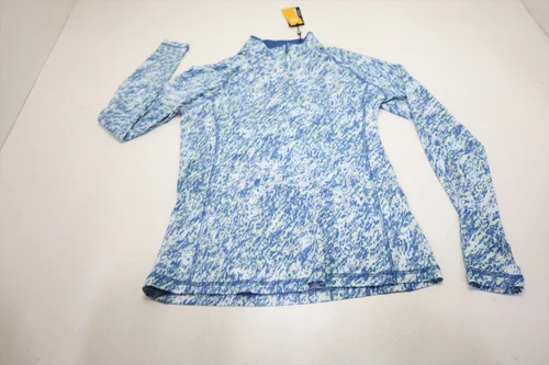 FootJoy Sun Protection Print Pullover Womens Size Small Lagoon New INV13977387