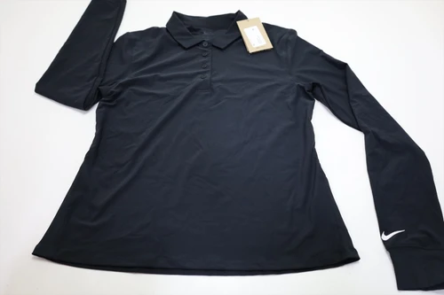 Nike Golf Long Sleeve Polo  Womens Size  Small Black Regular  New INV13633078