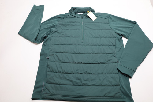 Peter Millar Weld Hybrid Half-Zip Pullover Men Size Medium NPINE New INV12734700