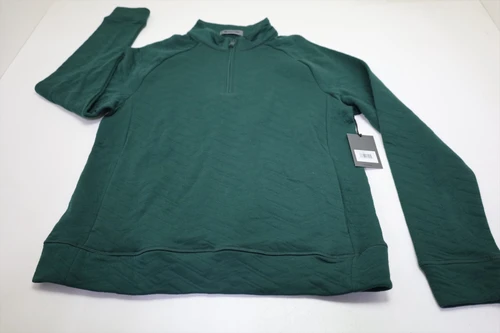 G/Fore Golf DUNES COTTON QUILTED Pullover Mens Size Medium PINE New INV14032366