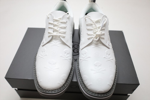 G/FORE GALLIVANTER EMBOSSED SKULL & TEES LEATHER Shoes Mens 9 SNOW INV14086661