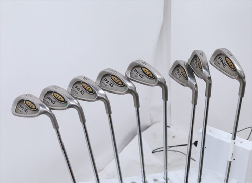 Ping I3 O-Size Green Dot Iron Set 5-Pw, Uw, Sw Stiff Flex Cushin