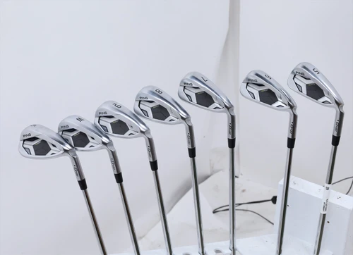 Ping G430 Black Dot Iron Set 5-Pw, Gw Stiff Flex Dynamic Gold 105 14090110 Good