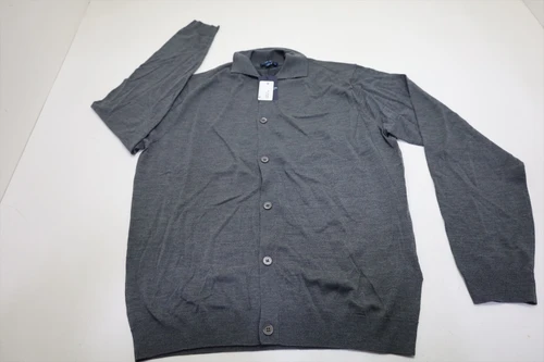 Peter Millar Southport Full Button Sweater Mens Size Medium CHA New INV13762773