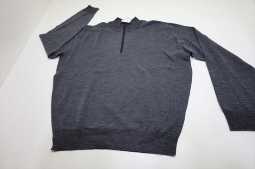 Peter Millar Blair Birdseye Sweater Mens Medium CHA 1/4 Zip Sweater INV13762448