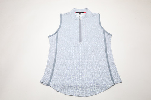 Greyson Pathfinder Scarlett Sleeveless Polo Womens Small Bluestone INV13964825