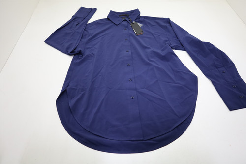 Greyson Golf Ashe Button Down Womens Size Small Maltese Blue New INV13120422