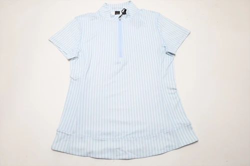Greyson Windsor Stripe SS Halley II 1/4 Zip Polo Womens Small Air INV13965011