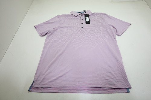 Greyson Golf Saranac Polo Mens Size Medium Arctic/Wisteria New INV13152060