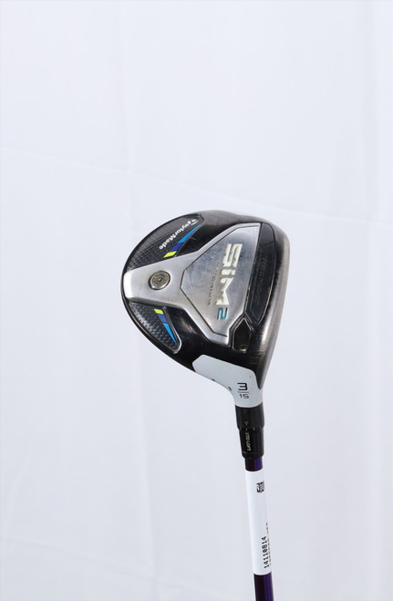 Taylormade Sim 2 Ti 15° 3 Fairway Wood Stiff Flex Ust Lin-Q Purple 14110814 Good