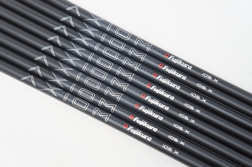 New Fujikura Axiom 105-X 105g X-Stiff 8pc 3-PW Iron Shaft Set .370 Uncut