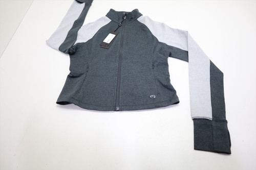 Greyson Rhinebeck Cropped Full Zip Jacket Women Size Small Dark Grey INV13963901