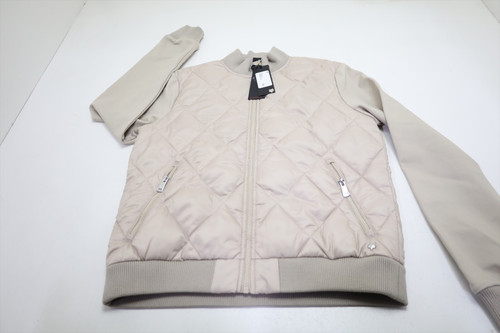 Greyson Aries Diamond Quilted Hybrid Jacket Womens Size Small Sand INV13964267