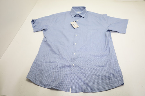Peter Millar Golf Short Sleeve Button Down Mens Size Medium CBLU New INV14033795