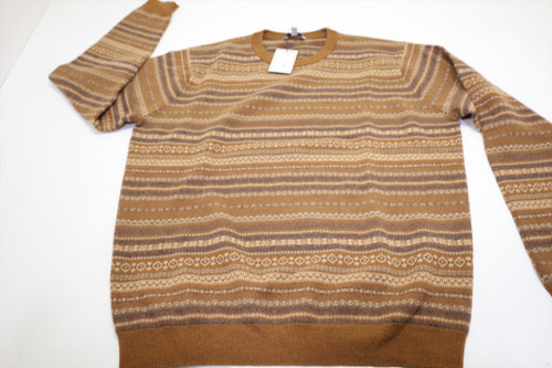 Peter Millar Saddle Fair Isle Sweater Mens Size Medium DAMB Crewneck INV13767157