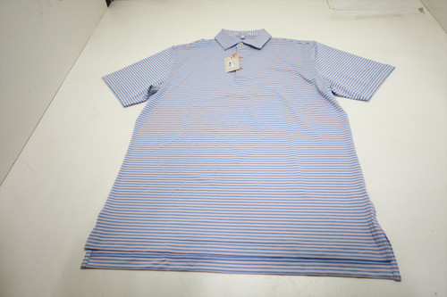 Peter Millar Golf Summer Comfort Polo Mens Size Medium BLEBD New INV13828230