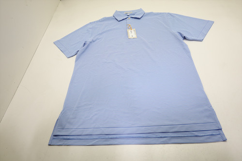 Peter Millar Golf Summer Comfort Polo Mens Size Medium BLEBD New INV13827881