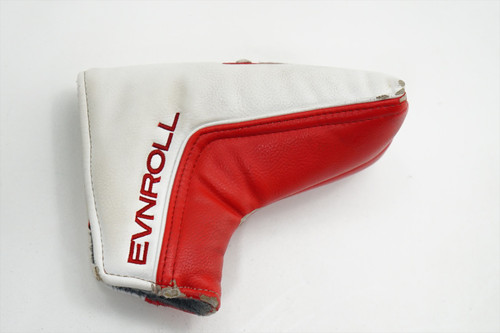 EvenRoll Golf Red/White Evnroll Putter Headcover Leather Head Cover Good