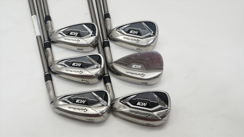 Taylormade M3 Iron Set 6-Pw, Aw Senior Flex Steelfiber I80