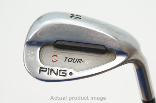 Ping Tour-W Brushed Silver Wedge 56°-14 Stiff Awt Stl 945615 Good Ping Tour-W Brushed Silver Wedge 56°-14 Stiff Awt Stl 945615 Good