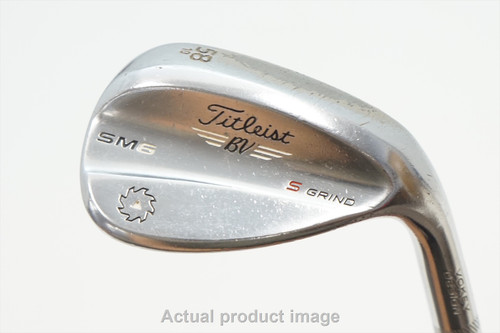 Titleist Vokey Sm6 Tour Chrome Wedge 58°-10 S-Grind Wedge Stock Stl 1001339 Good Titleist Vokey Sm6 Tour Chrome Wedge 58°-10 S-Grind Wedge Stock Stl 1001339 Good