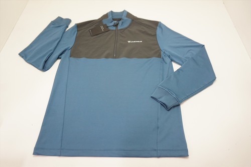 NEW Levelwear Golf Rush Pullover Mens Size Medium Stellar Blue/Charcoal  613A